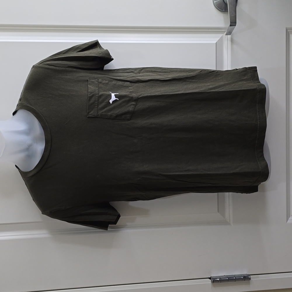 Pink by Victoria Secrets Green Pocket T-shirt‎ Size XS